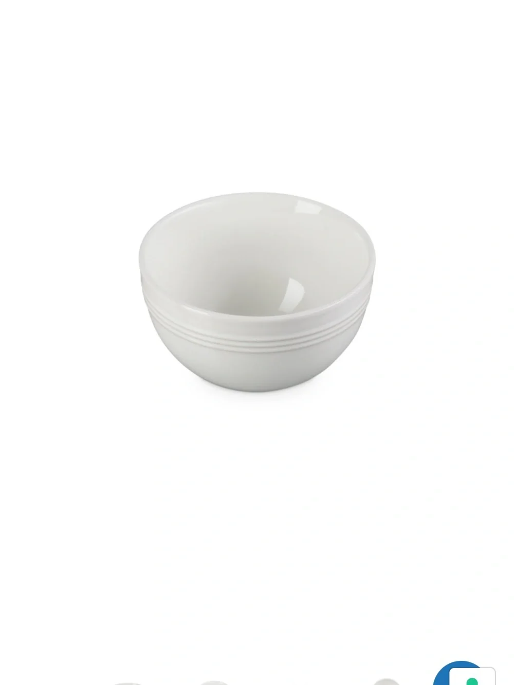 NEW Le Creuset White Ceramic Stoneware Rice Bowl
